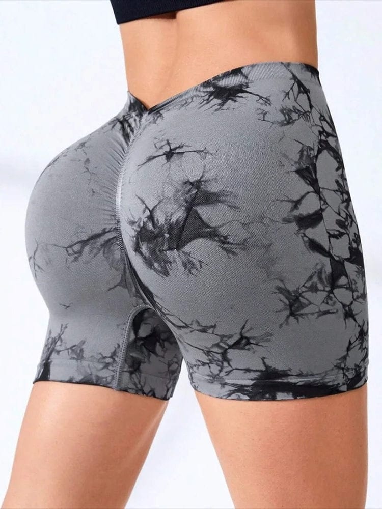 Short Sport Taille V Push Up - Tie Dye | Yogaova