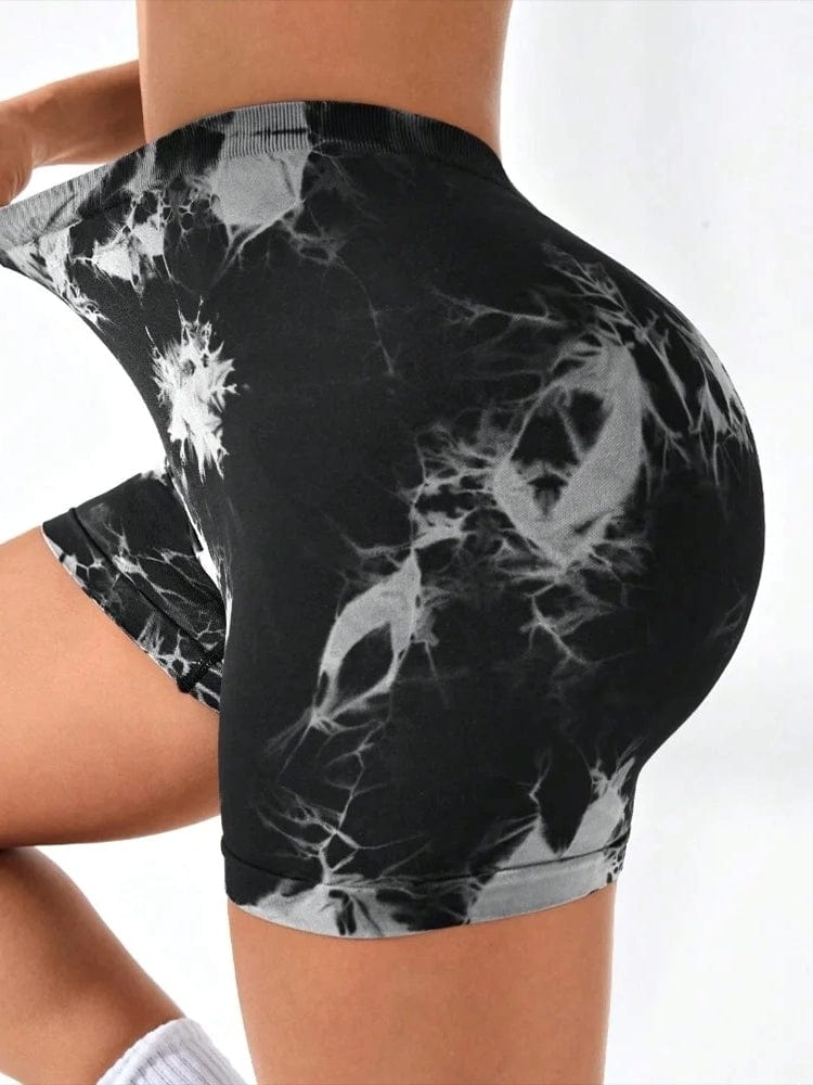 Short Sport Taille V Push Up - Tie Dye | Yogaova