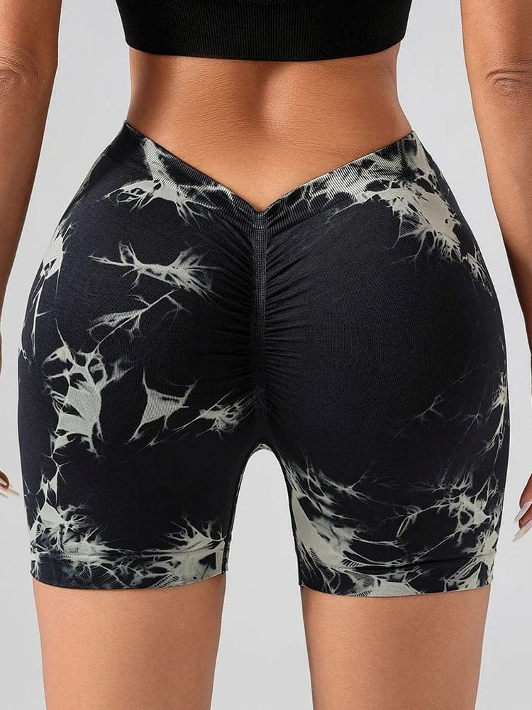Short Sport Taille V Push Up - Tie Dye | Yogaova