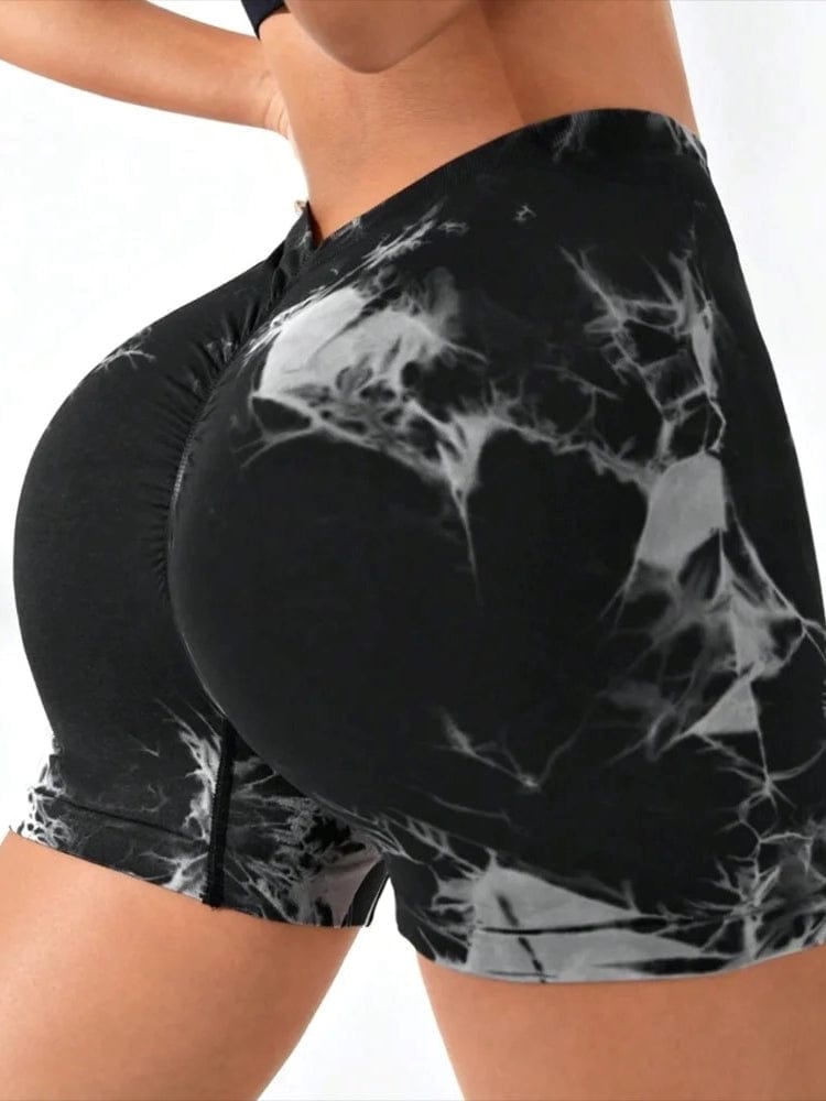 Short Sport Taille V Push Up - Tie Dye | Yogaova