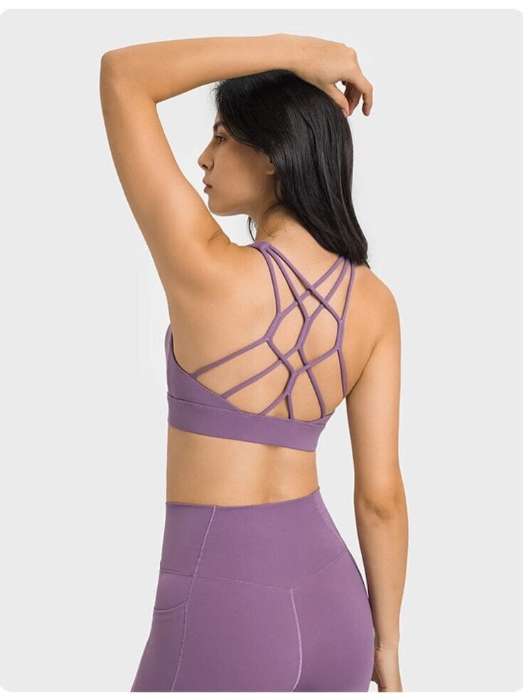Soutien-Gorge Bretelles Fines Croisées | Yogaova