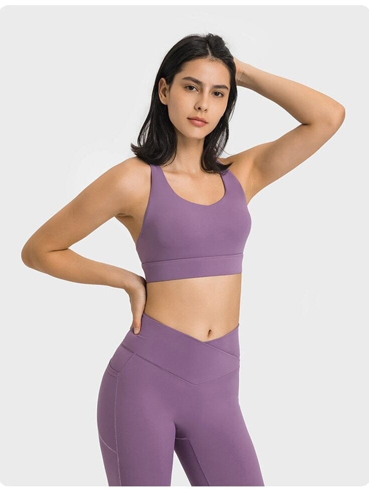 Soutien-Gorge Bretelles Fines Croisées | Yogaova