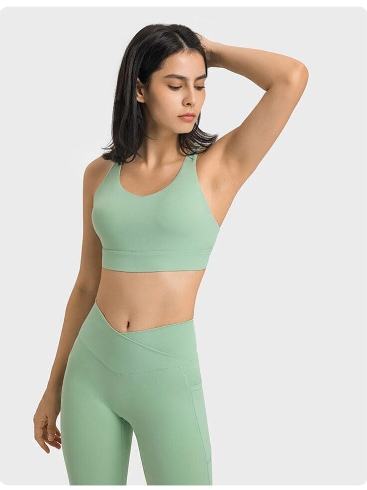 Soutien-Gorge Bretelles Fines Croisées | Yogaova