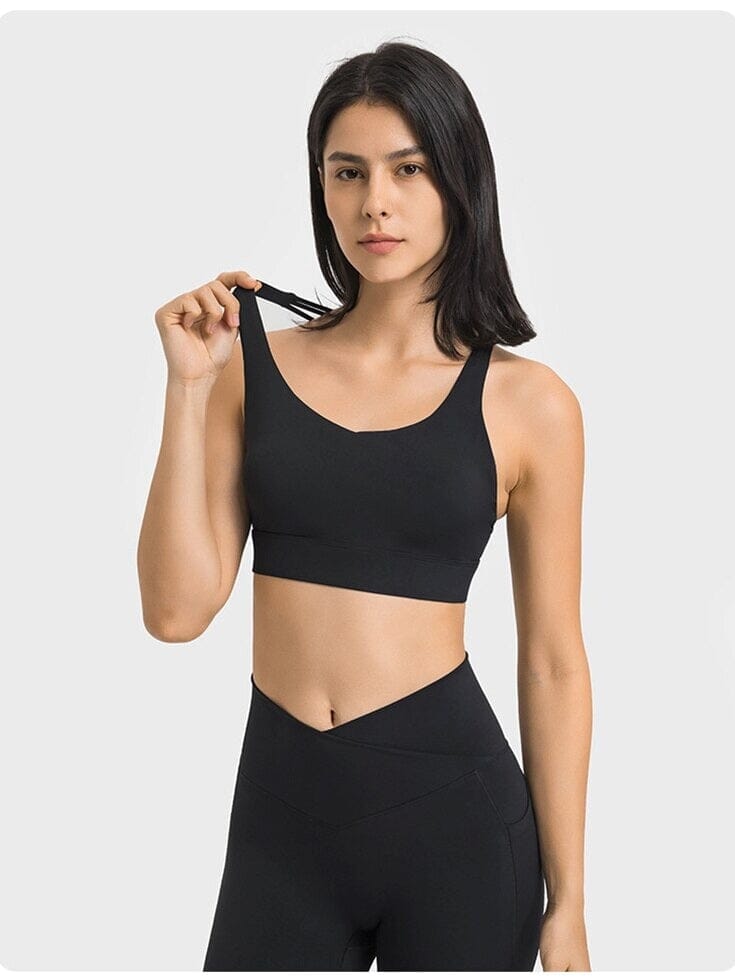 Soutien-Gorge Bretelles Fines Croisées | Yogaova