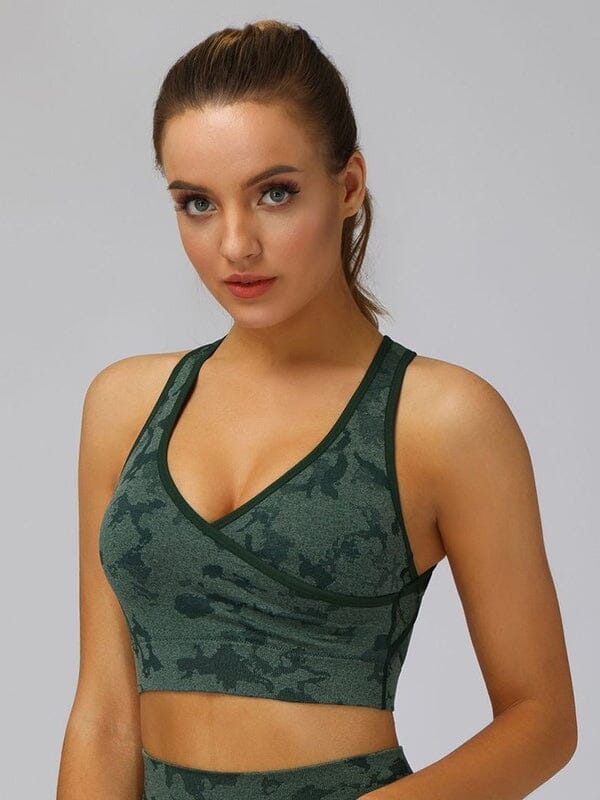 Soutien-Gorge Sport Camouflage | Yogaova