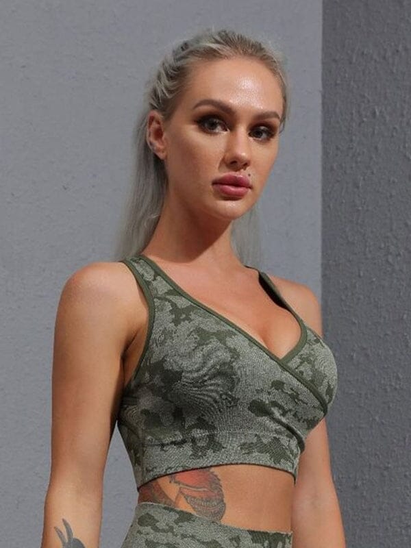 Soutien-Gorge Sport Camouflage | Yogaova