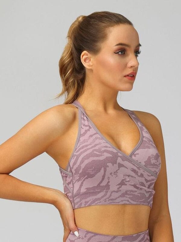 Soutien-Gorge Sport Camouflage | Yogaova
