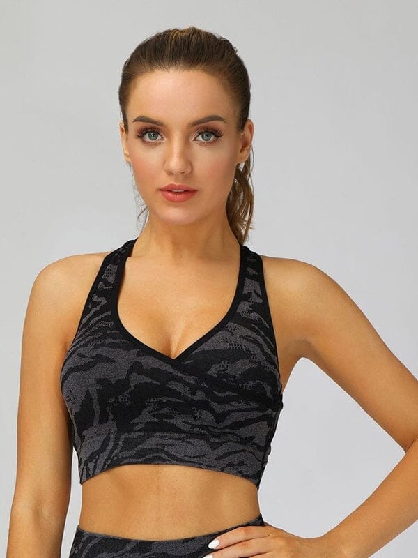 Soutien-Gorge Sport Camouflage | Yogaova