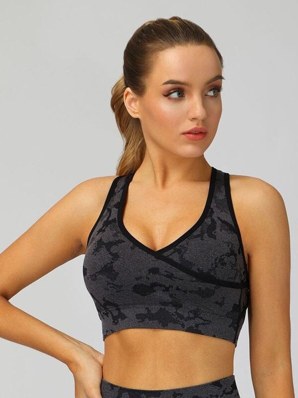 Soutien-Gorge Sport Camouflage | Yogaova