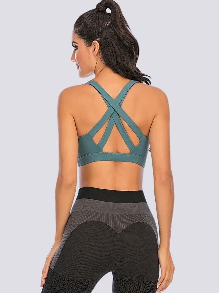 Soutien-Gorge Sport Sans Couture Bretelles Croisées | Yogaova