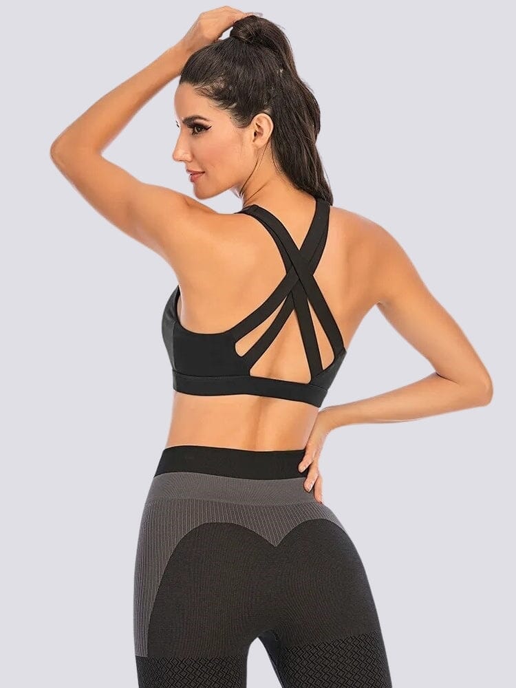Soutien-Gorge Sport Sans Couture Bretelles Croisées | Yogaova