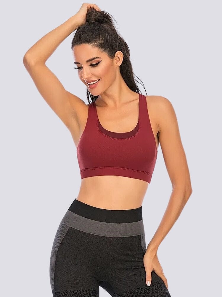 Soutien-Gorge Sport Sans Couture Bretelles Croisées | Yogaova