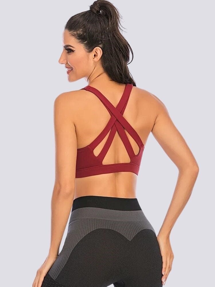 Soutien-Gorge Sport Sans Couture Bretelles Croisées | Yogaova