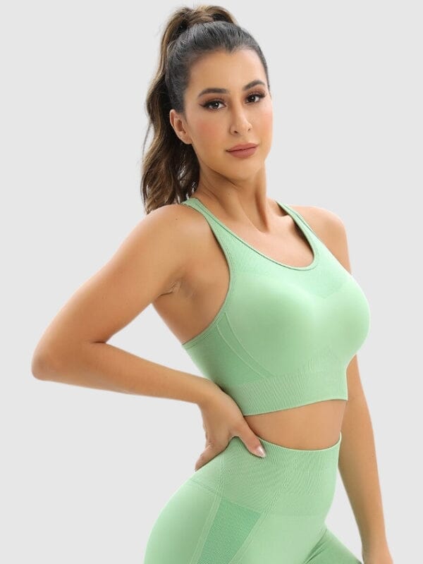 Soutien-Gorge Sport Sans Couture Dos Nageur | Yogaova