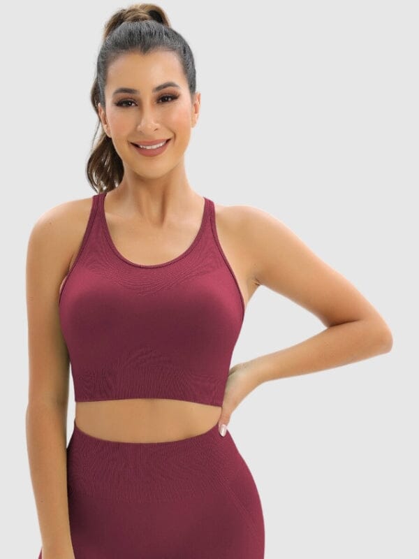 Soutien-Gorge Sport Sans Couture Dos Nageur | Yogaova