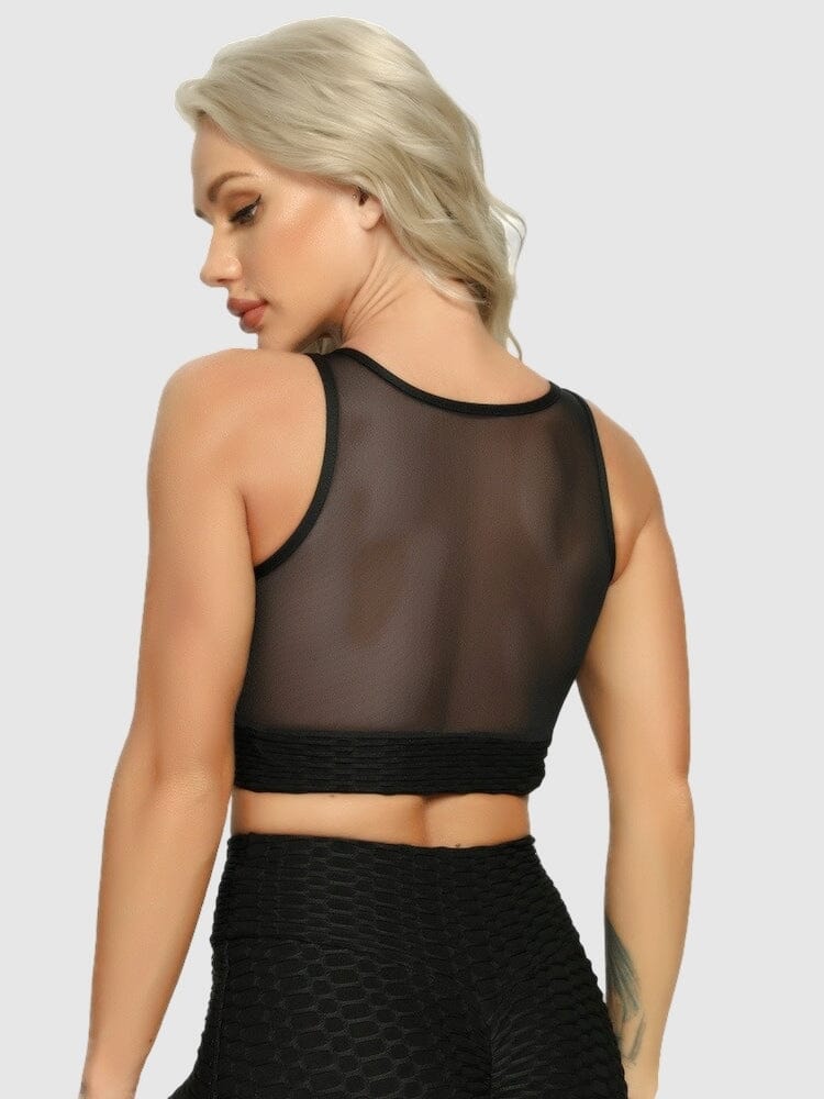 Soutien-Gorge Sport Transparence Maille | Yogaova