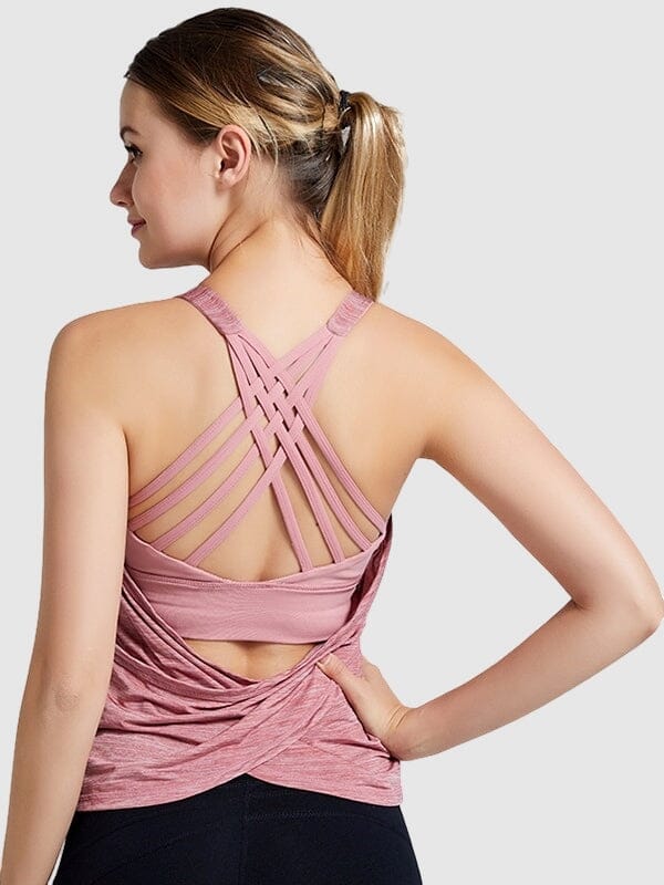 T-Shirt Sport avec Soutien-Gorge Intégré | Yogaova