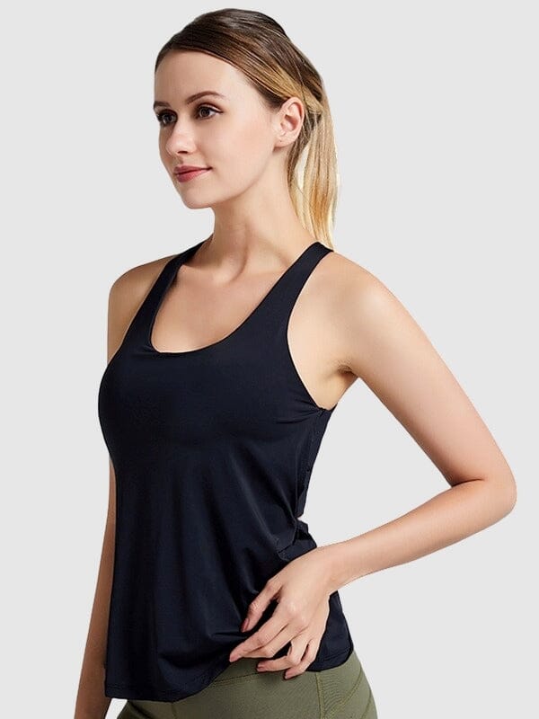 T-Shirt Sport avec Soutien-Gorge Intégré | Yogaova