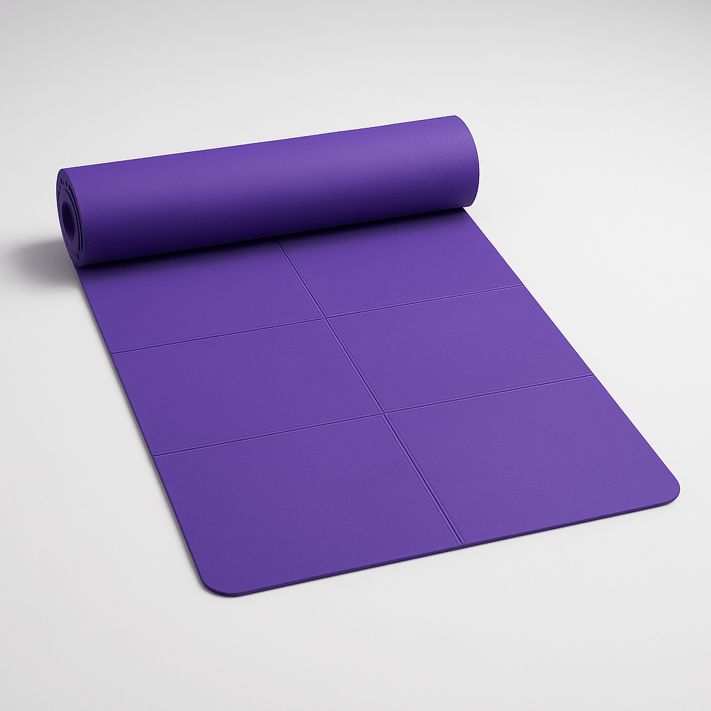 Tapis de yoga 4mm mauve