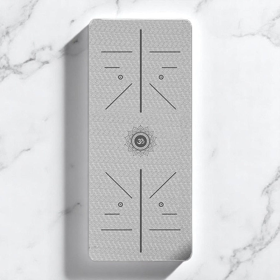 tapis de yoga antidérapant gris