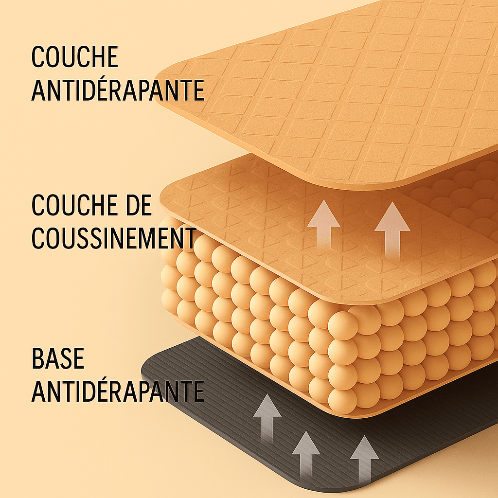 tapis de yoga antidérapant vert
