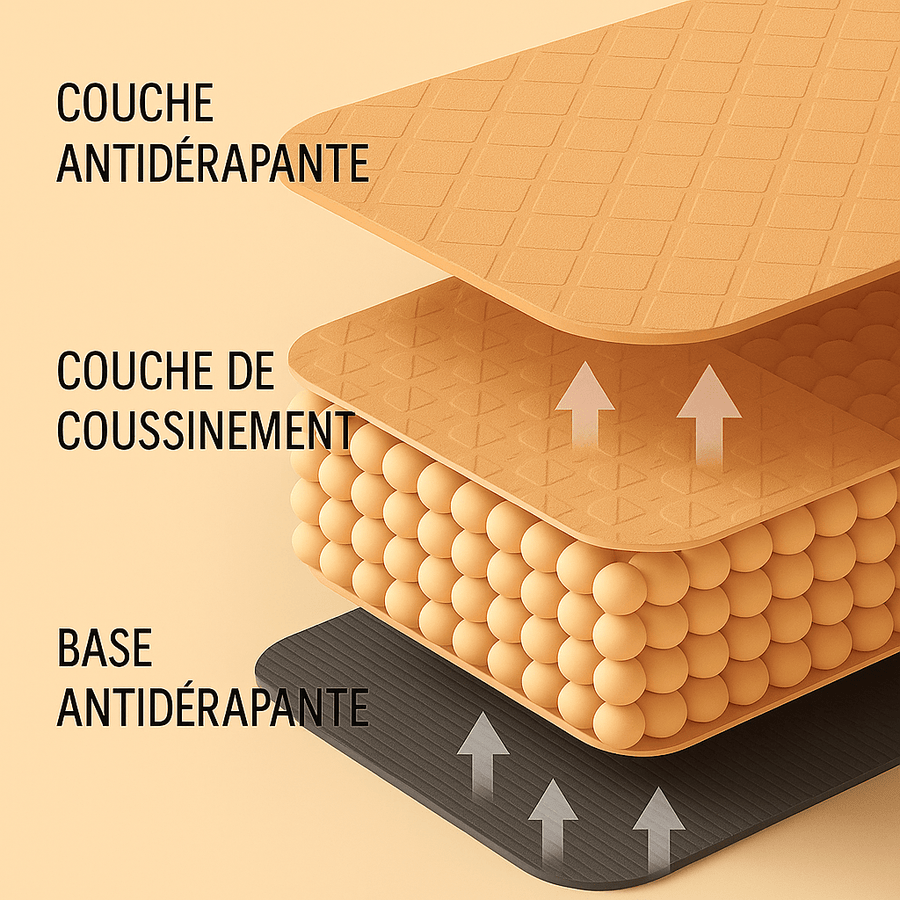 tapis de yoga antidérapant vert