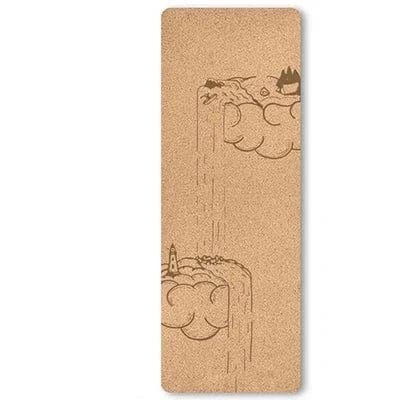 Tapis de Yoga en Liège Naturel Personnalisable 5mm