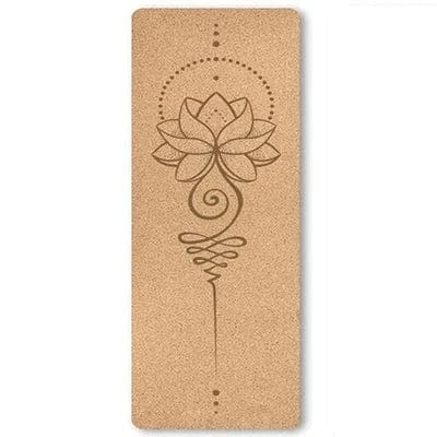 Tapis de Yoga en Liège Naturel Personnalisable 5mm