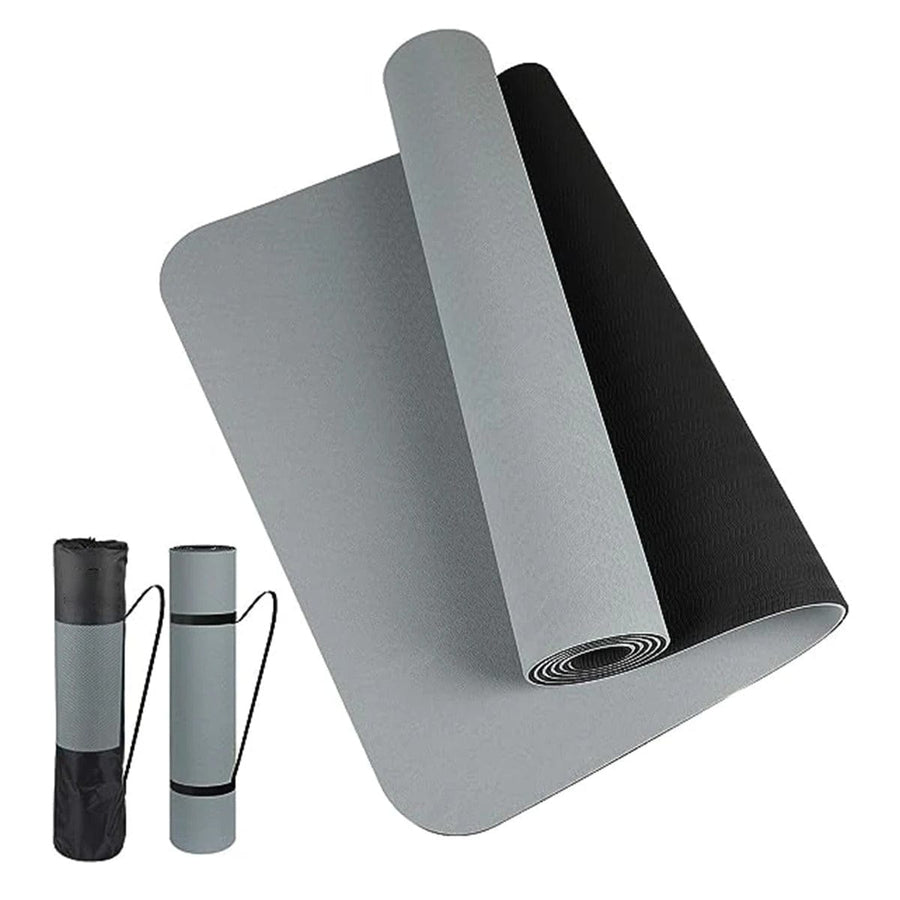 Tapis de yoga gris