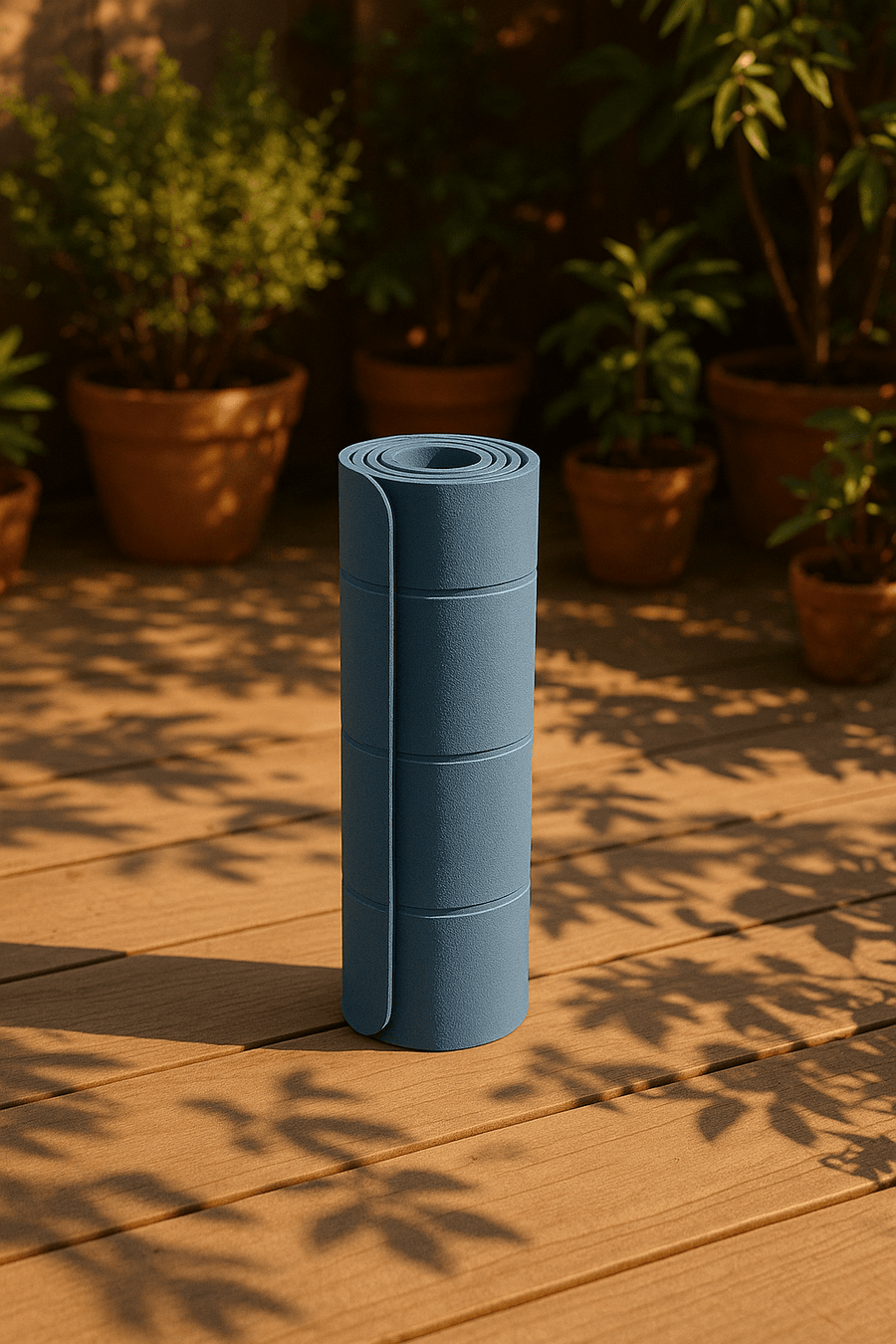 Tapis de yoga pliable