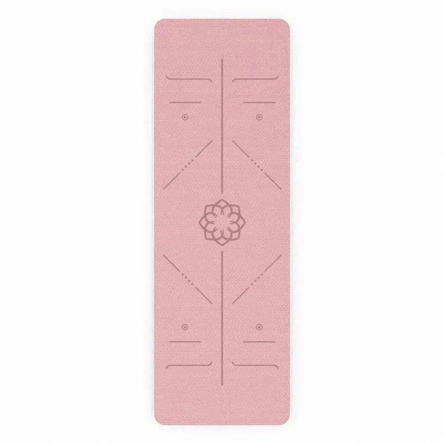 tapis de yoga pliable rose