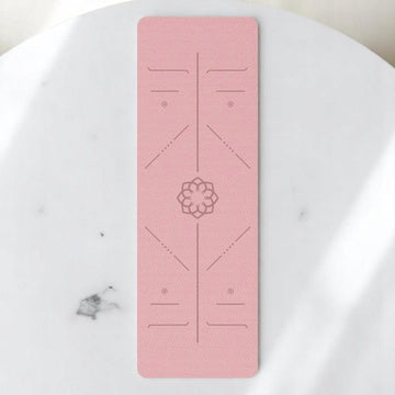 tapis de yoga pliable rose