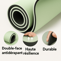 tapis de yoga pliable vert