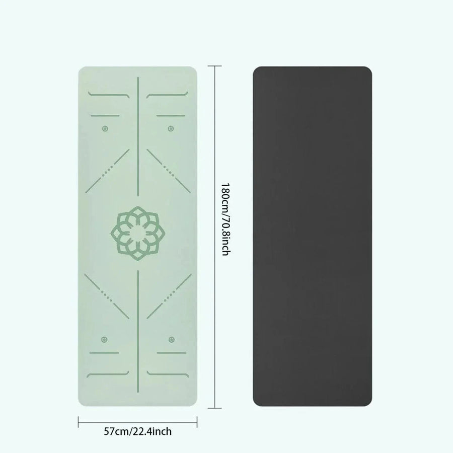 tapis de yoga pliable vert