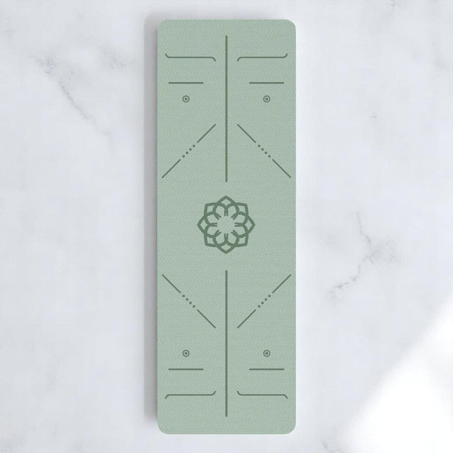 tapis de yoga pliable vert