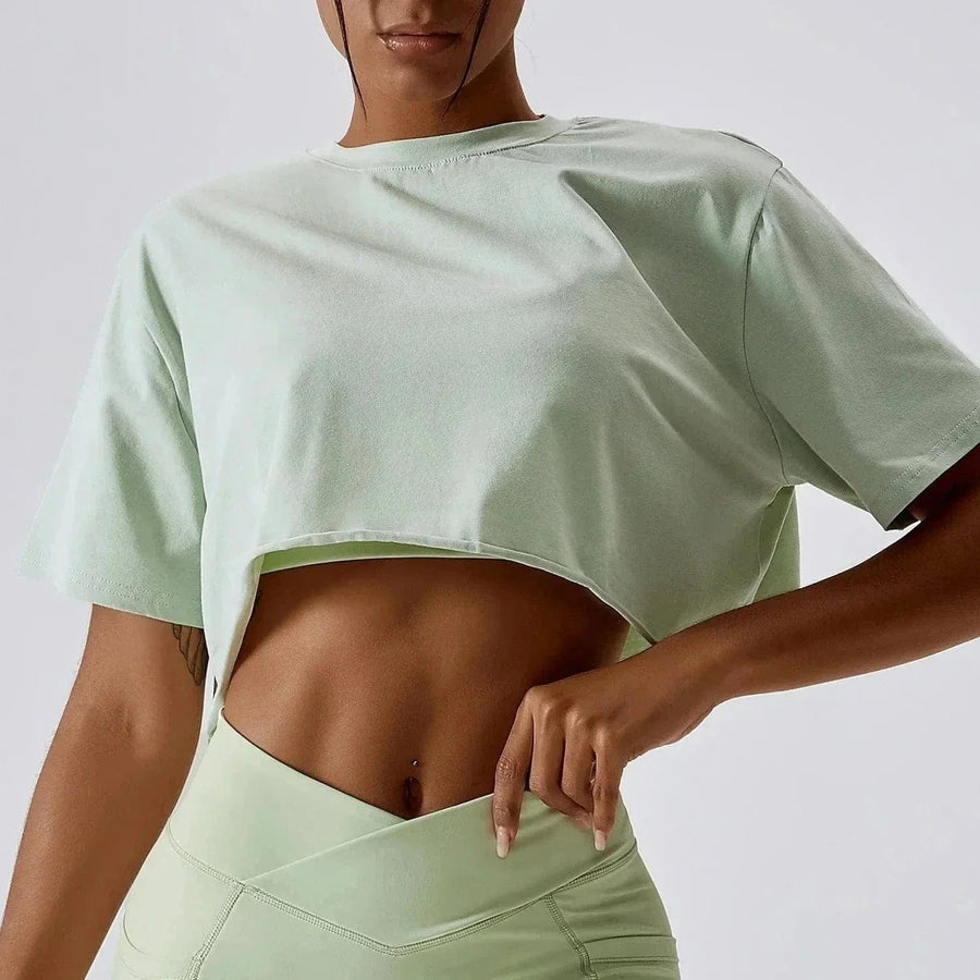 Tee-shirt Yoga Femme Court