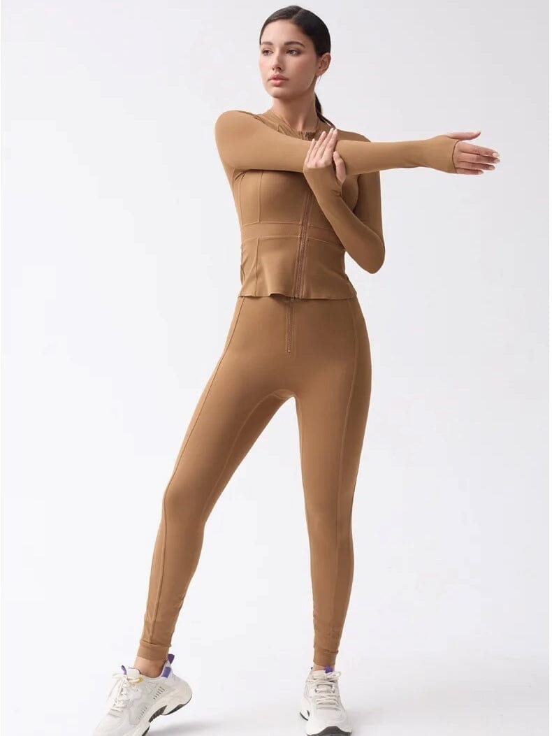 Veste Sport Manches Longues Moulante | Yogaova