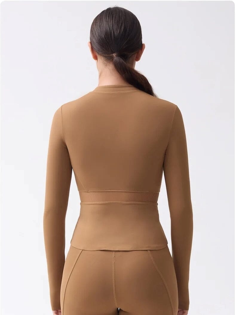 Veste Sport Manches Longues Moulante | Yogaova