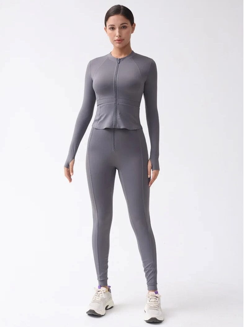 Veste Sport Manches Longues Moulante | Yogaova