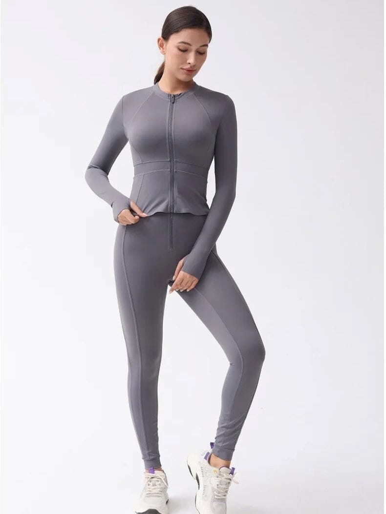 Veste Sport Manches Longues Moulante | Yogaova