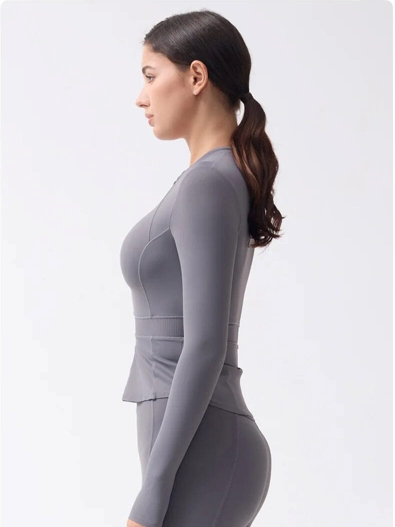 Veste Sport Manches Longues Moulante | Yogaova