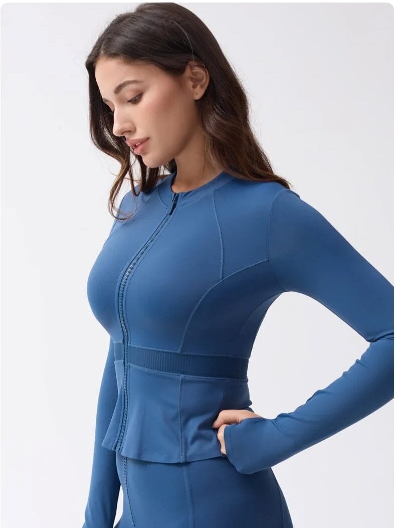 Veste Sport Manches Longues Moulante | Yogaova